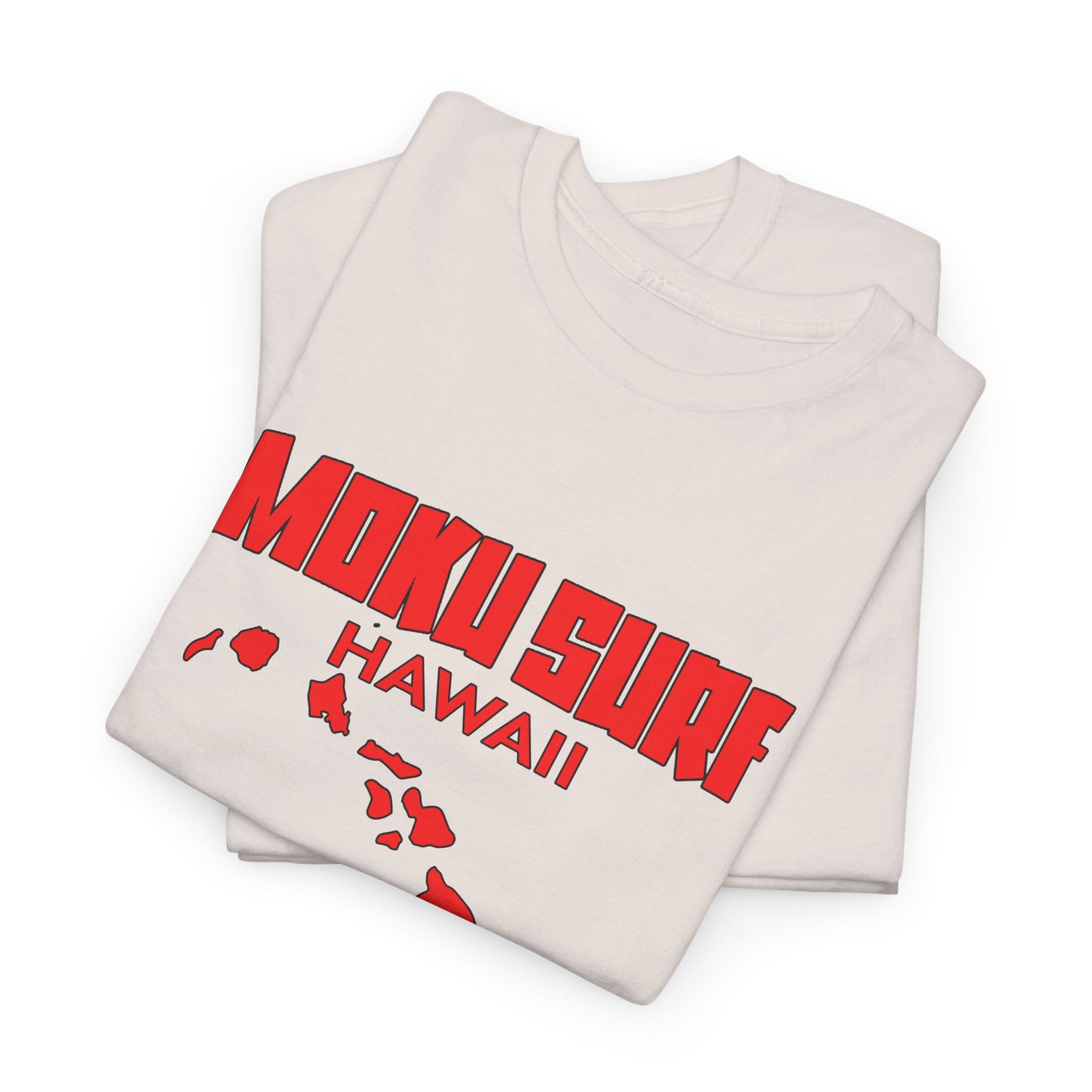 The MOKU Ultimate Wave Red Logo Heavy Cotton Tee