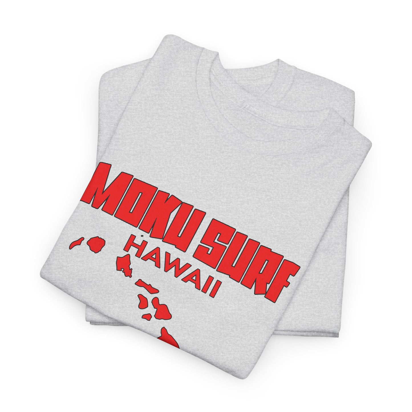 The MOKU Ultimate Wave Red Logo Heavy Cotton Tee