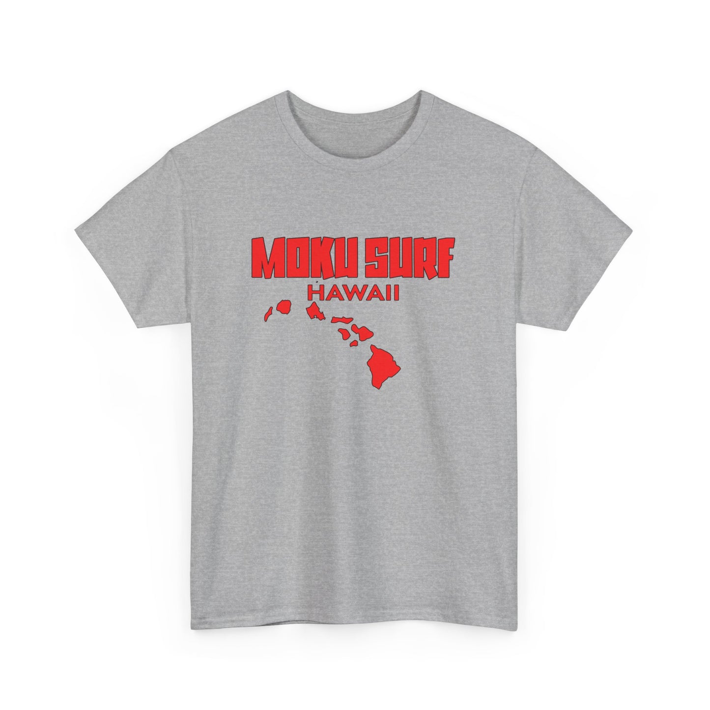 The MOKU Ultimate Wave Red Logo Heavy Cotton Tee