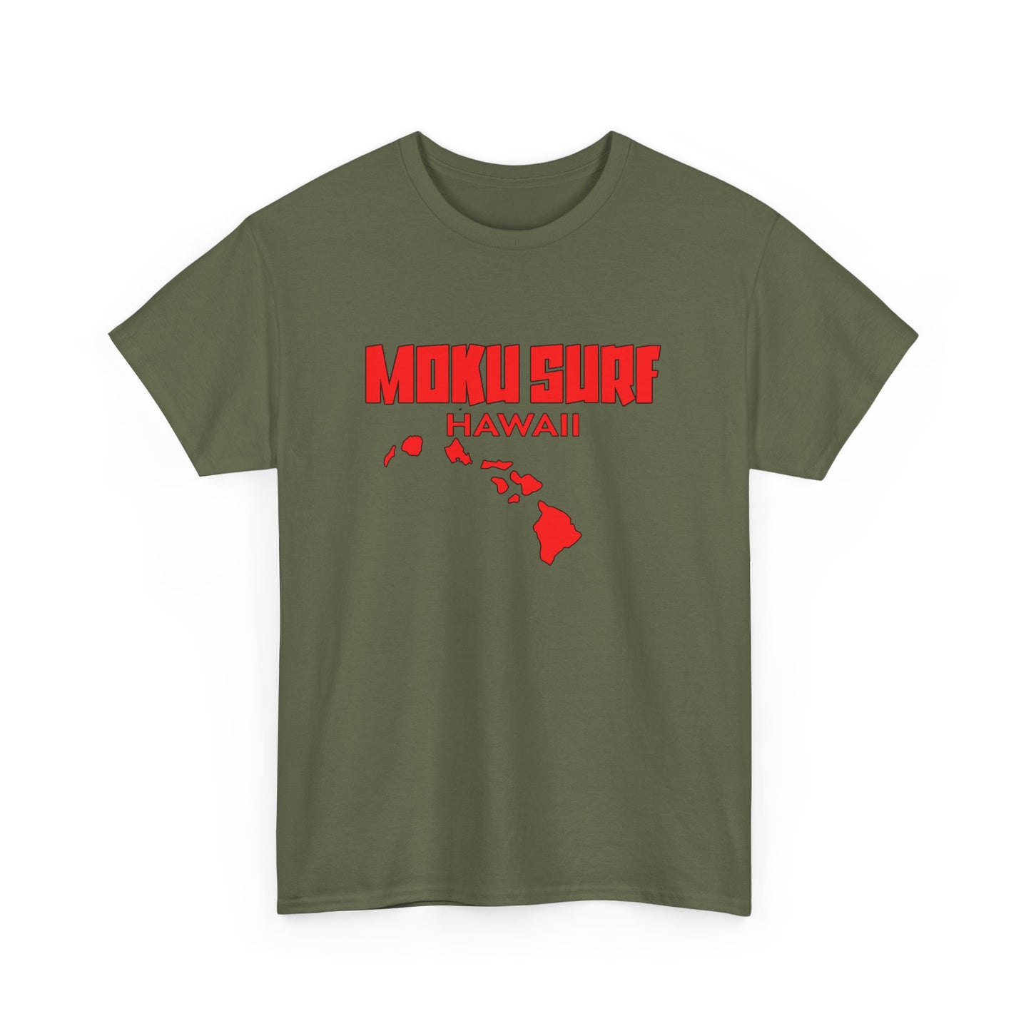 The MOKU Ultimate Wave Red Logo Heavy Cotton Tee