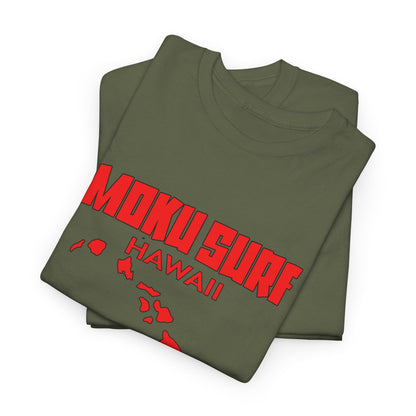 The MOKU Ultimate Wave Red Logo Heavy Cotton Tee