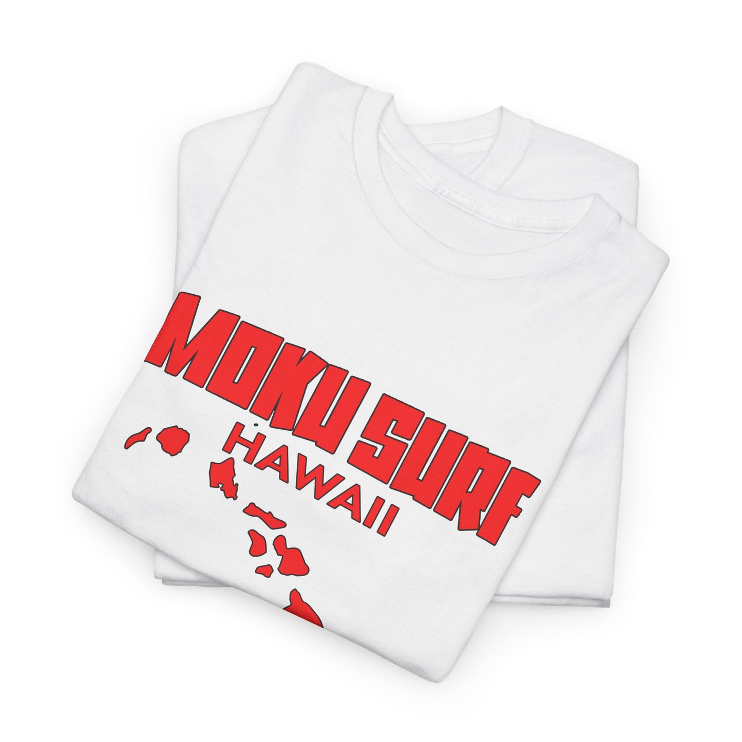 The MOKU Ultimate Wave Red Logo Heavy Cotton Tee