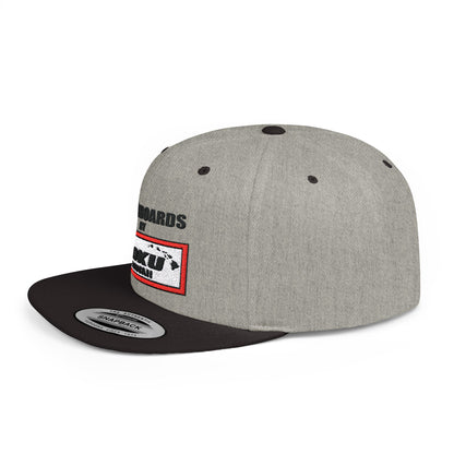 The Sirfboards By MOKU Flat Bill Snapback Hat