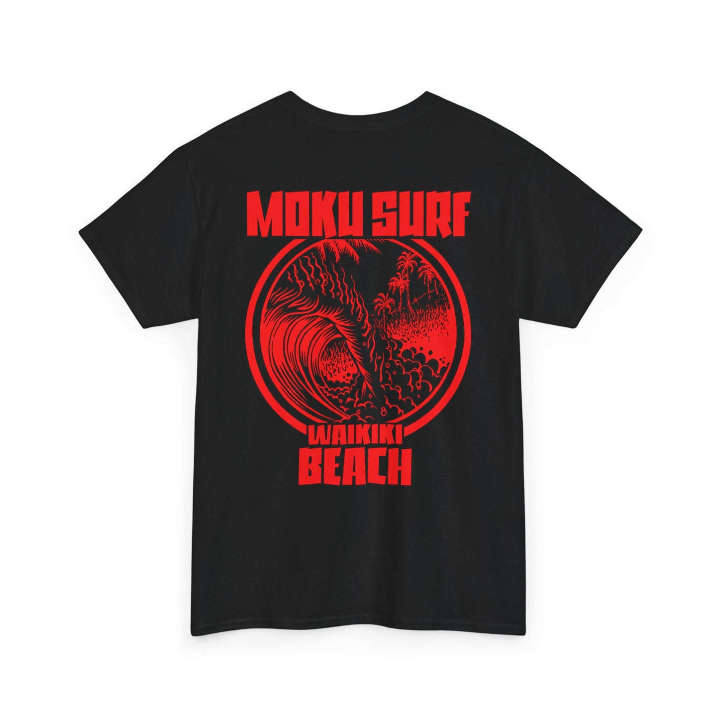 The MOKU Ultimate Wave Red Logo Heavy Cotton Tee