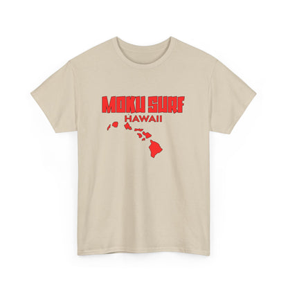 The MOKU Ultimate Wave Red Logo Heavy Cotton Tee