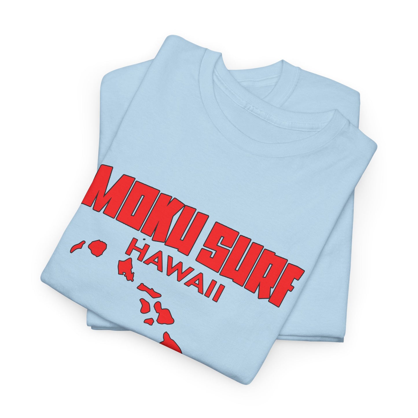 The MOKU Ultimate Wave Red Logo Heavy Cotton Tee