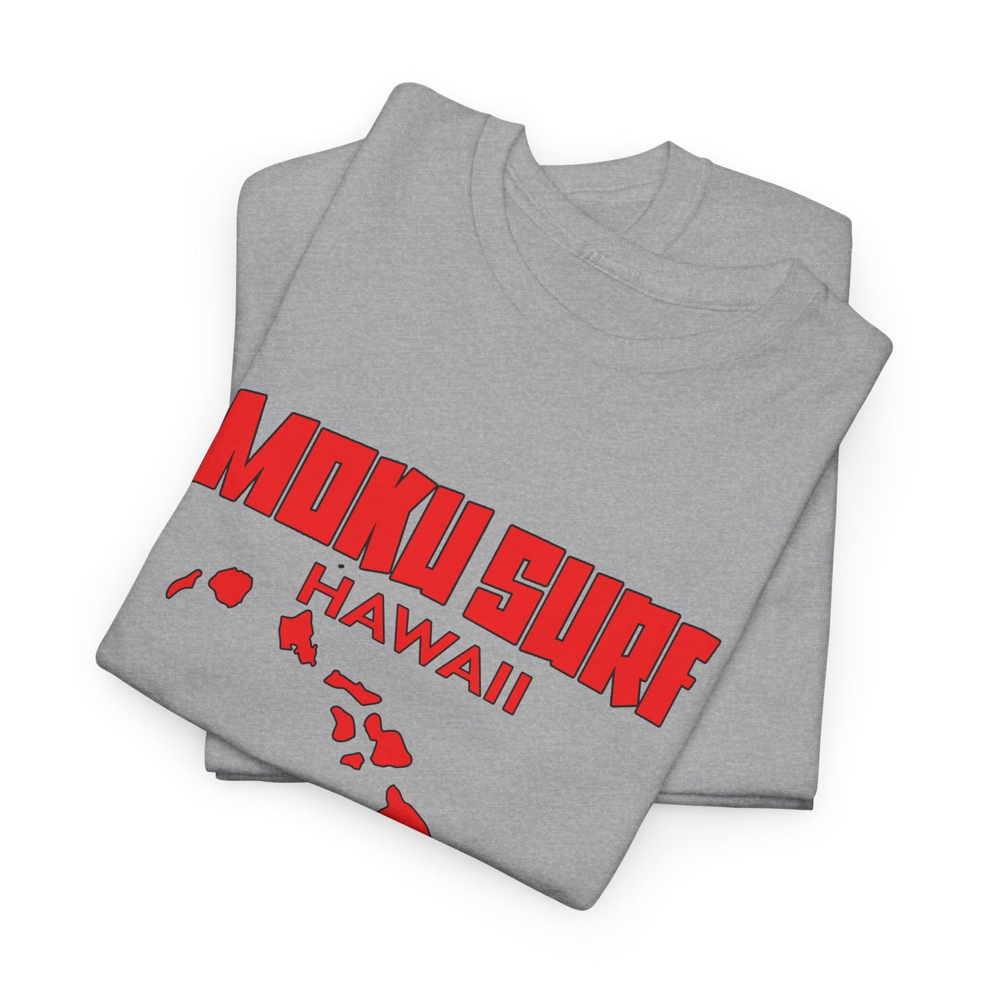 The MOKU Ultimate Wave Red Logo Heavy Cotton Tee