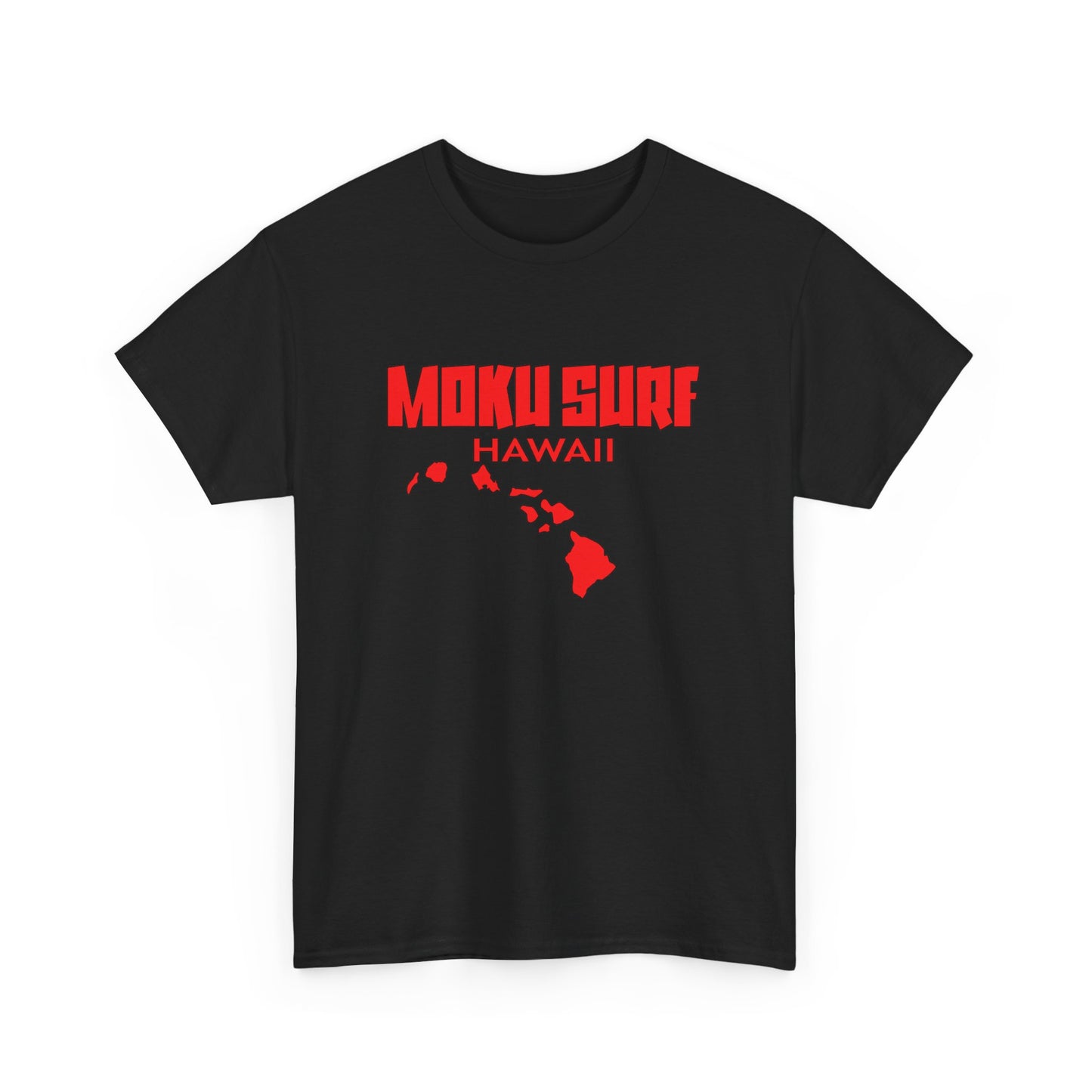 The MOKU Ultimate Wave Red Logo Heavy Cotton Tee