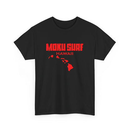 The MOKU Ultimate Wave Red Logo Heavy Cotton Tee