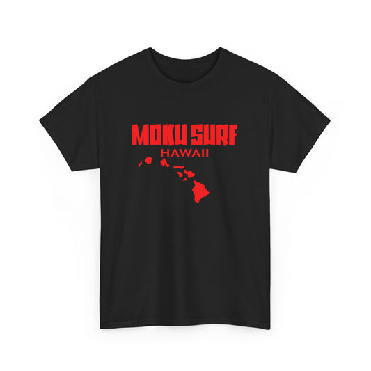 The MOKU Ultimate Wave Red Logo Heavy Cotton Tee