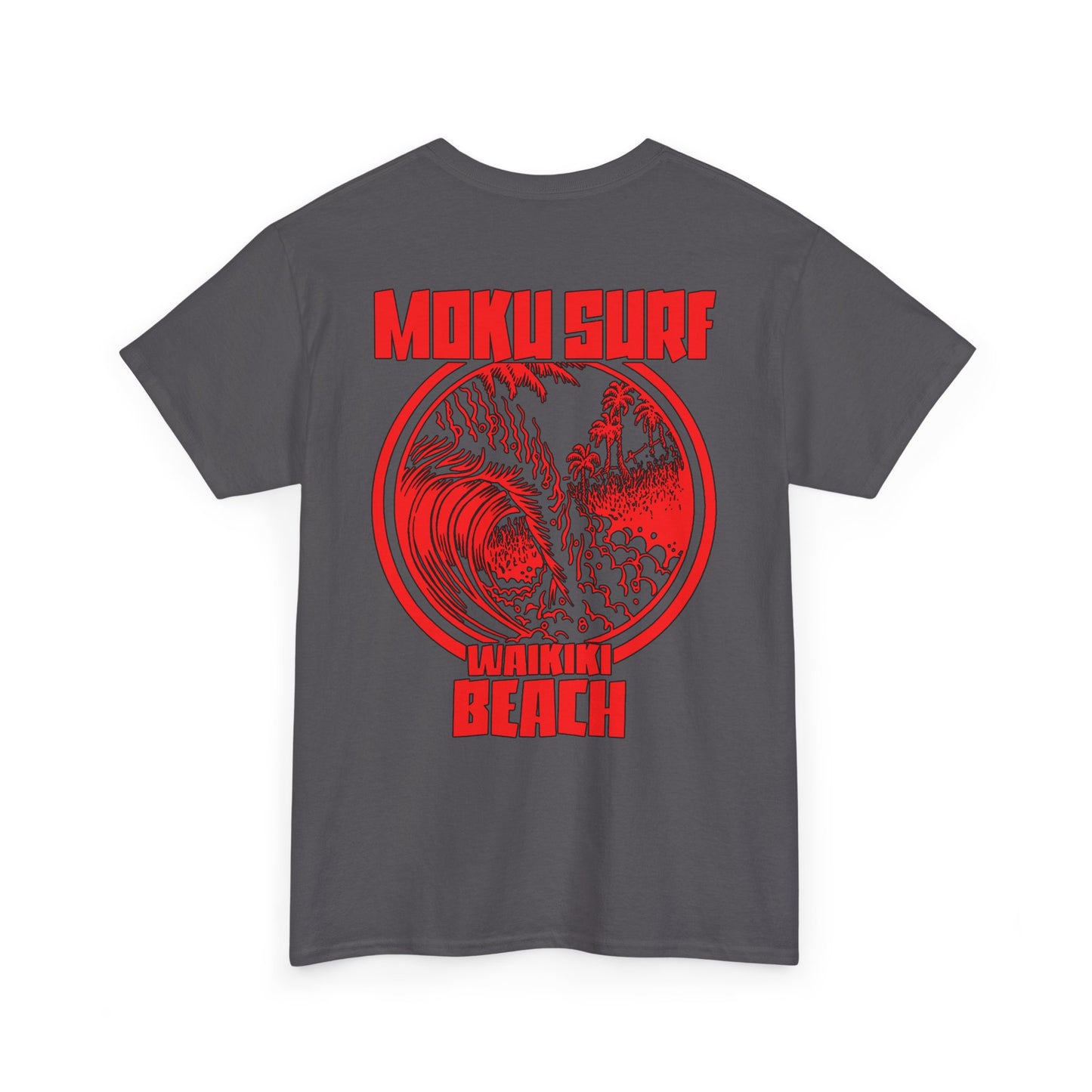 The MOKU Ultimate Wave Red Logo Heavy Cotton Tee