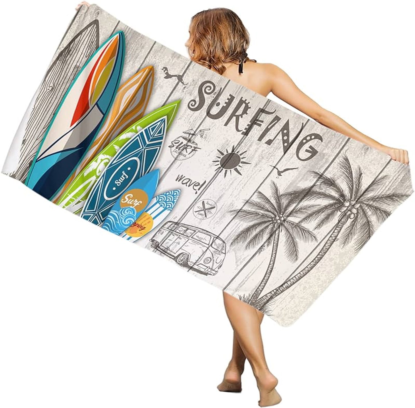 The MOKU Surfing Beach Towel